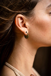 BOUCLES D'OREILLES TRIBALES - LAITON