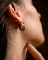 TRIBAL EARRINGS - BRASS