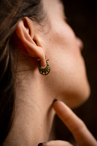 BOUCLES D'OREILLES TRIBALES - LAITON