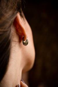 BOUCLES D'OREILLES TRIBALES - LAITON