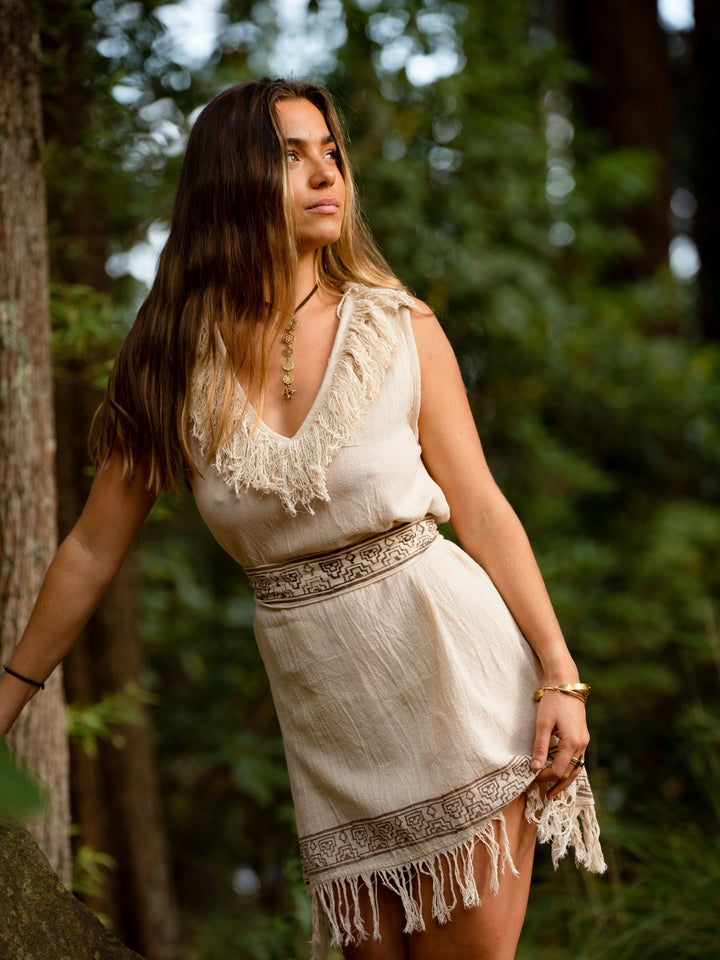 LIGHT WARRIOR DRESS - CREAM