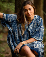 AFRICAN BEACH DRESS - BLUE