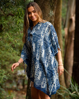 AFRICAN BEACH DRESS - BLUE