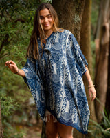 AFRICAN BEACH DRESS - BLUE