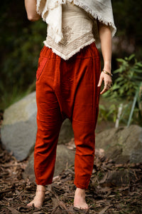 Bedouin Harem Pants - Rust