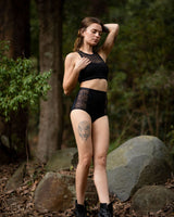 LACE BIKINI SWIMSUIT - BLACK