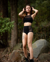 LACE BIKINI SWIMSUIT - BLACK