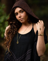 FLOWER OF LIFE SACRED GEOMETRY PENDANT - BRASS