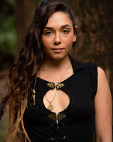 FLOWER OF LIFE SACRED GEOMETRY PENDANT - BRASS