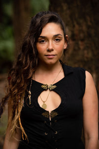 FLOWER OF LIFE SACRED GEOMETRY PENDANT - BRASS