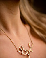 HOFFMAN MOLECULE PENDANT - BRASS