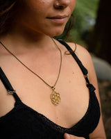 SEED OF LIFE PENDANT - BRASS