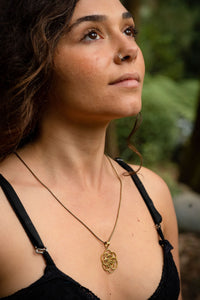 SEED OF LIFE PENDANT - BRASS