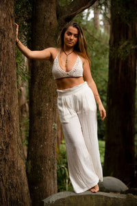 OCEAN PANTS - WHITE