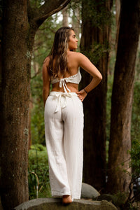 OCEAN PANTS - WHITE