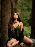 SACRED GEOMETRY BODY SUIT - GREEN