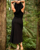 RISING SUN DRESS - BLACK
