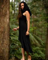 RISING SUN DRESS - BLACK