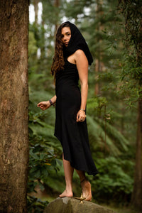 RISING SUN DRESS - BLACK