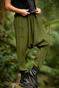LINEN HAREM PANTS