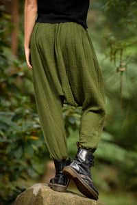 LINEN HAREM PANTS