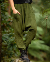 LINEN HAREM PANTS