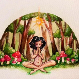 Méditation en forêt