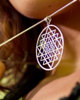 SRI YANTRA PENDANT SACRED GEOMETRY PENDANT - SILVER