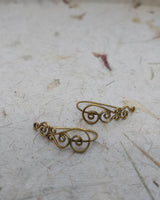 TWIRL EARRINGS - BRASS