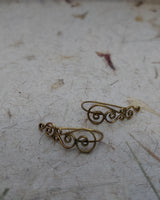 TWIRL EARRINGS - BRASS