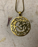 OM PENDANT - BRASS