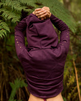 VENUS CROPPED SWEATER - PURPLE