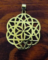 SEED OF DAVID PENDANT  - BRASS