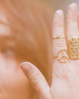 RING OF PEACE - BRASS