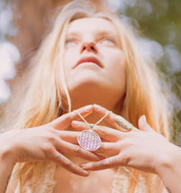 PENDENTIF GÉOMÉTRIE SACRÉE FLEUR DE VIE - ARGENT