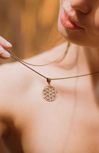 Flower of life Sacred Geometry Pendant - Silver