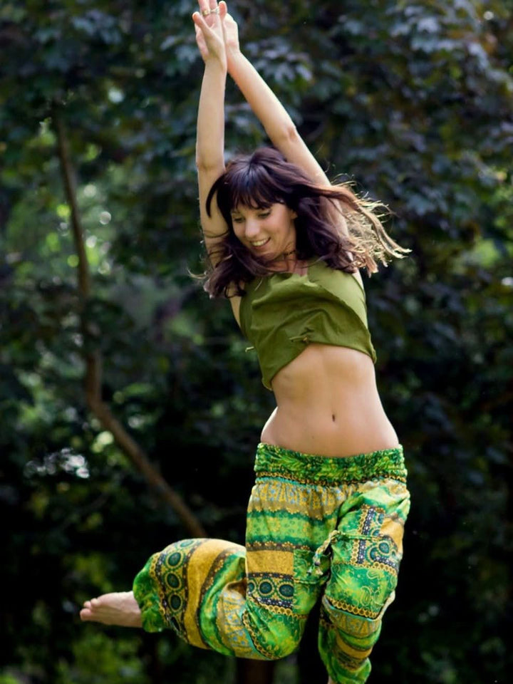YOGA SAVASANA PANTS - LEMON LIME