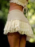 BURLESQUE LAYER SKIRT - CREAMY WHITE
